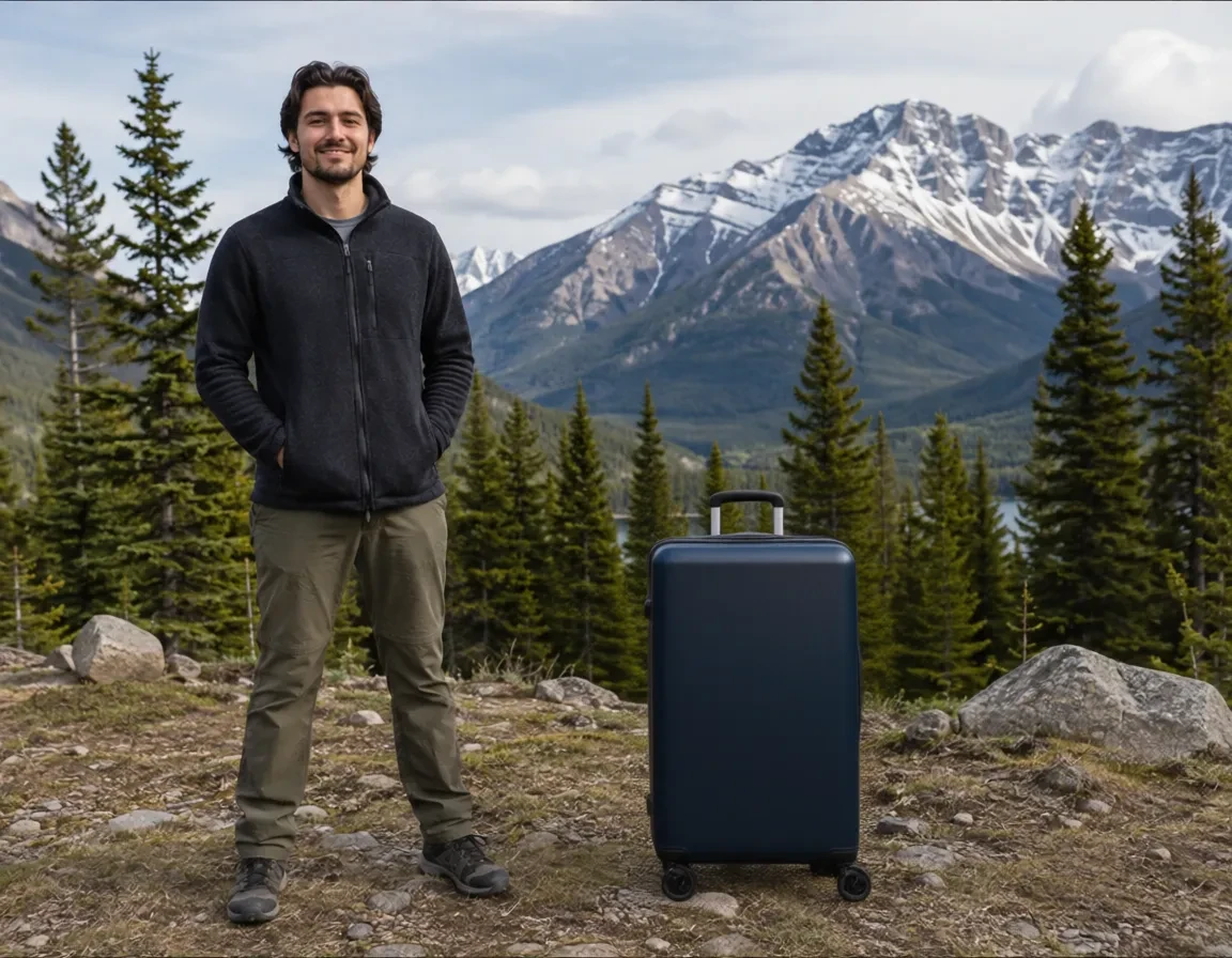 Candidate with a suitcase in the wrong color